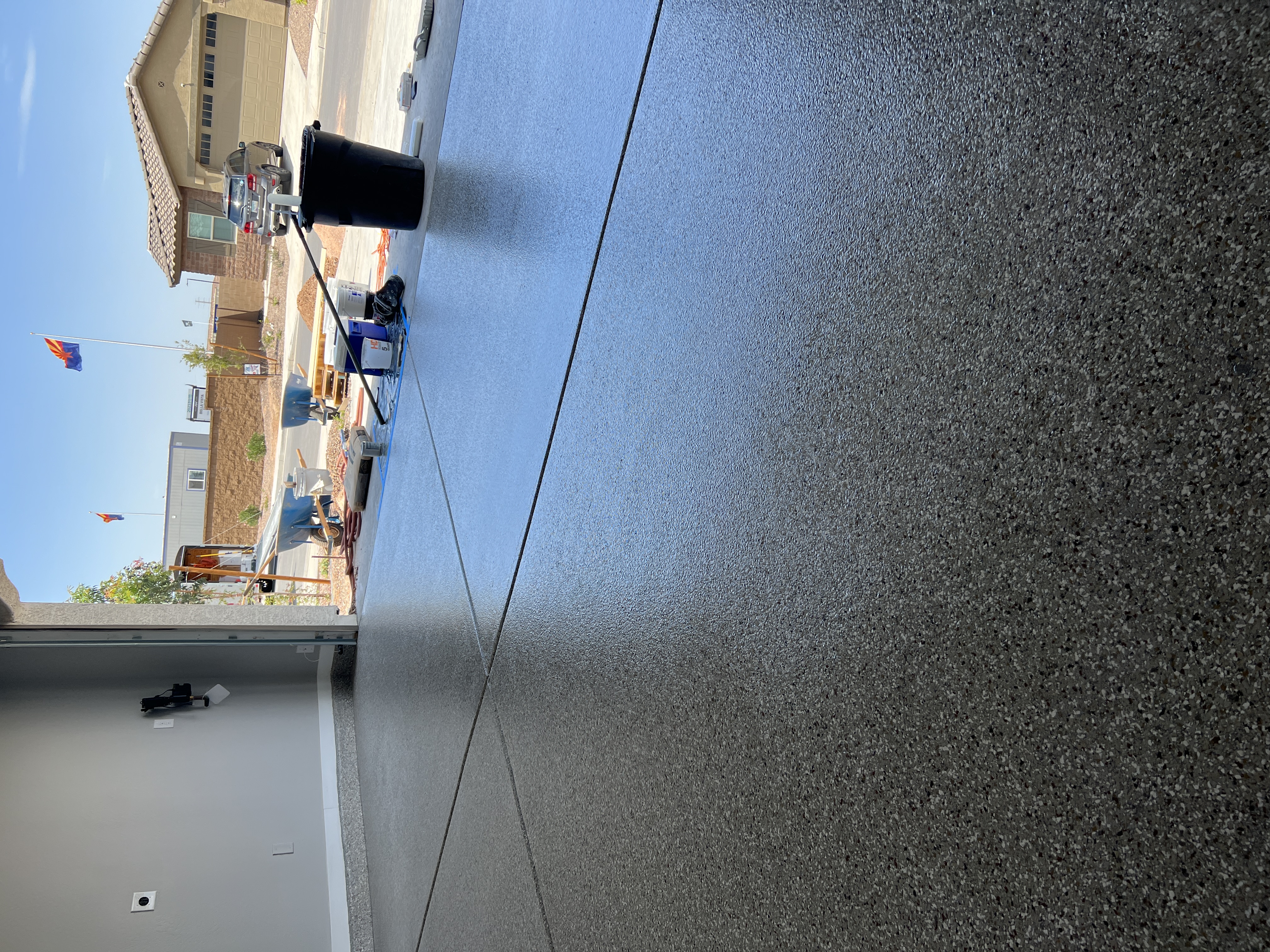 Professional concrete floor coating application in Colorado